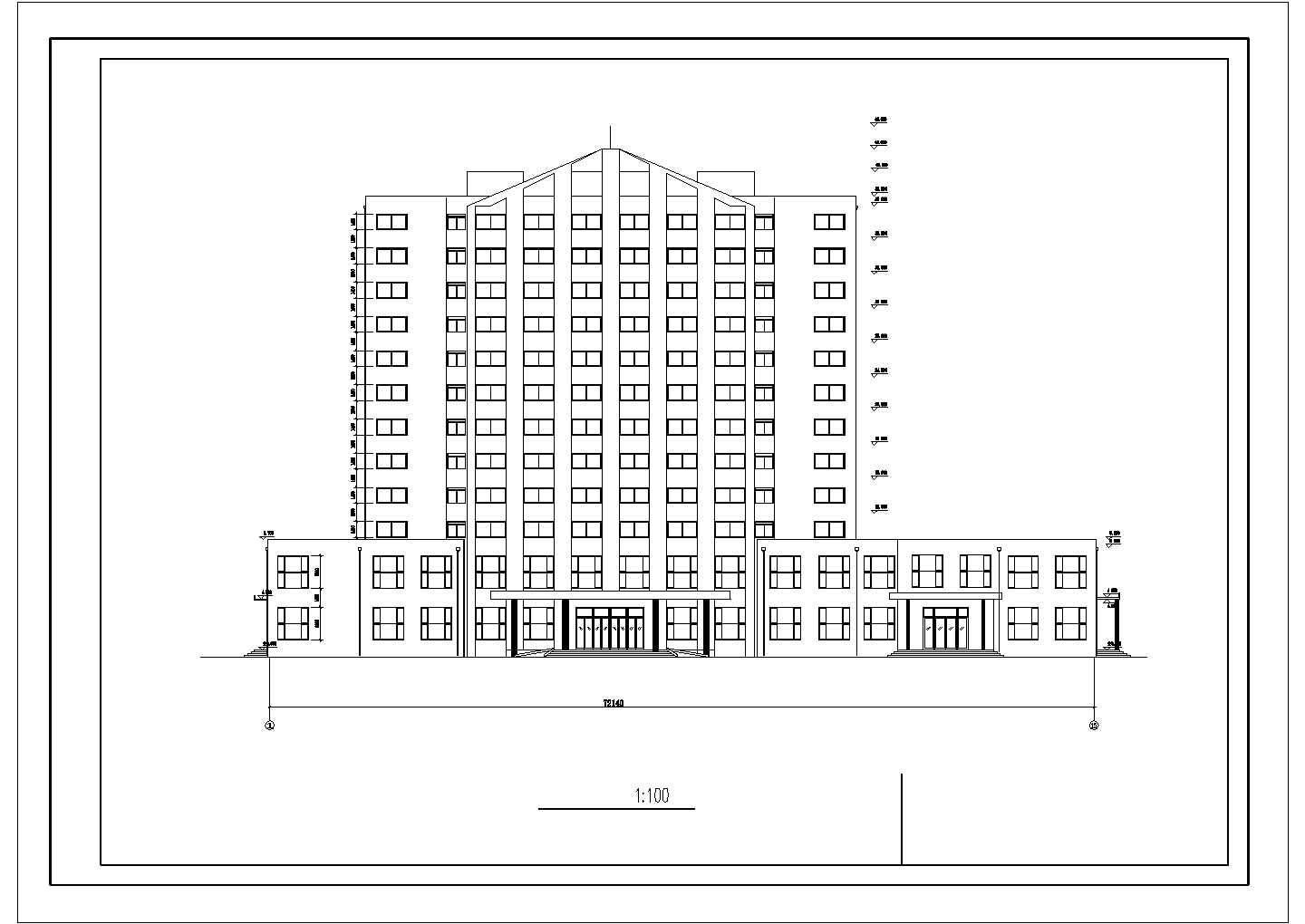 某高层宾馆建筑cad设计图