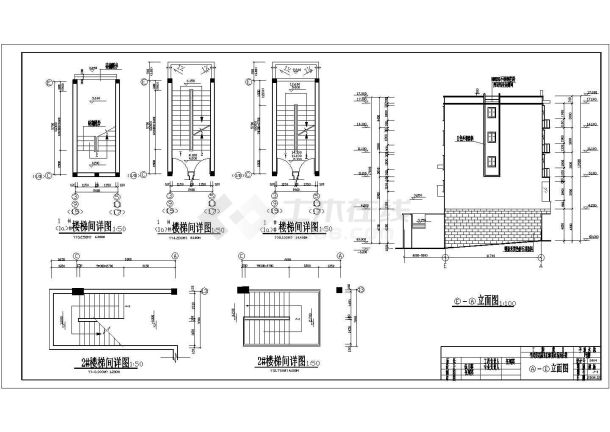 [上海]整套商住楼建筑设计cad施工图-图一