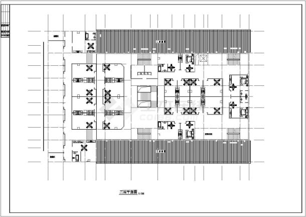 某洗浴中心建筑剖面参考图-图二