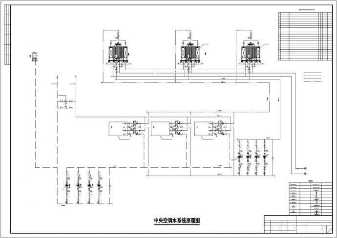 某商场中央空调剖面CAD参考图_图1