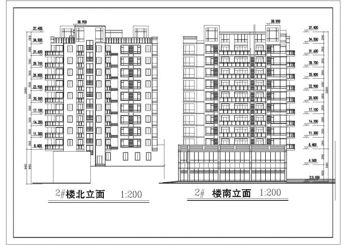 航运新村高层住宅建筑设计施工CAD图纸_图1