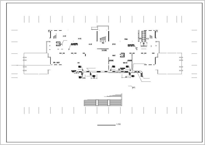 某大学图书信息中心空调通风图_图1