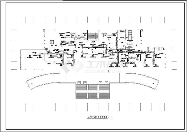 某大学图书信息中心空调通风图-图二