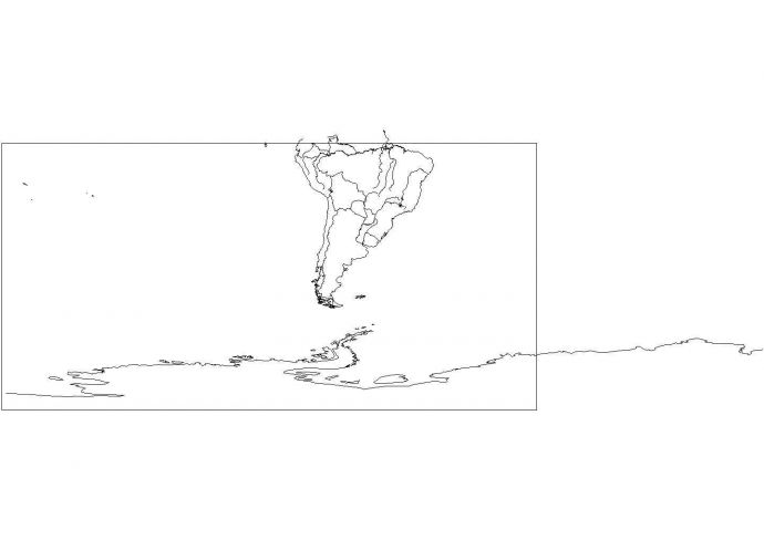 CAD版本世界地图_图1