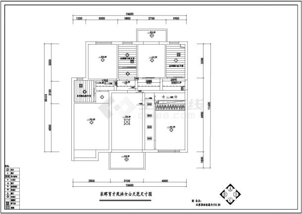 广州某样板房住宅完整装修设计CAD图-图一