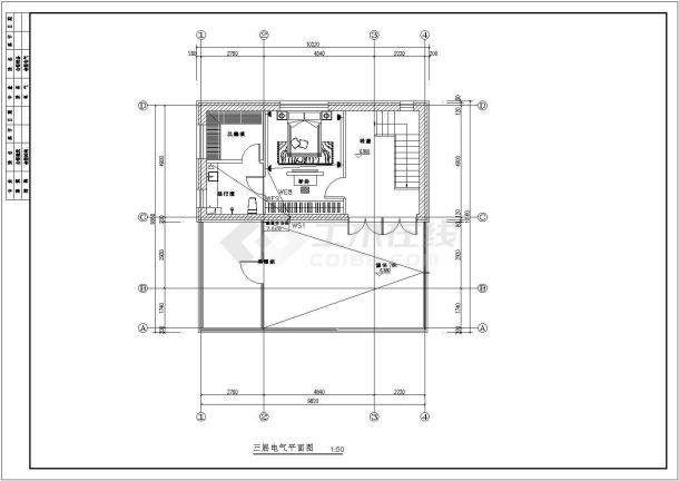 [湖南]高档别墅电气全套施工图-图二