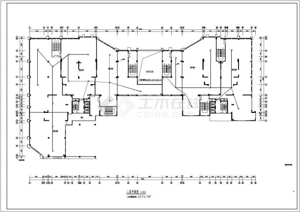 [四川]二类高层商住楼群强弱电施图-图一