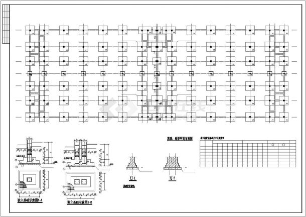某4层框架厂房结构CAD参考图-图二