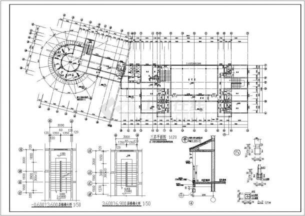 某框混结构民居式度假村招待所建施图-图二