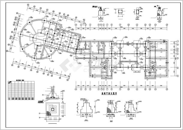 某三层烟厂招待所建筑结构设计图-图二