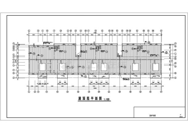 某六层坡屋顶住宅楼全套建施图-图一