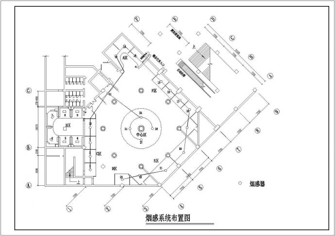 某地下商场装饰建筑CAD参考图_图1