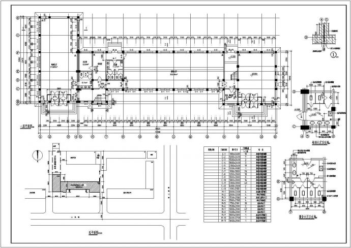 某地社保局建筑结构CAD参考图_图1