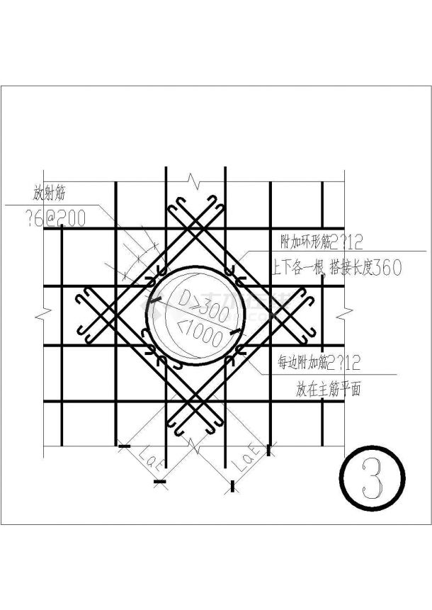 某古建筑节点结构cad设计图-图二