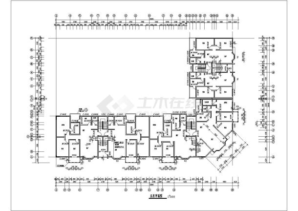 经典住宅建筑设计CAD施工图纸-图一