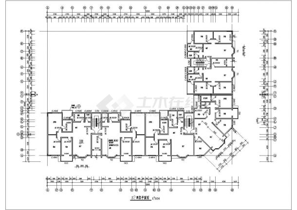 经典住宅建筑设计CAD施工图纸-图二