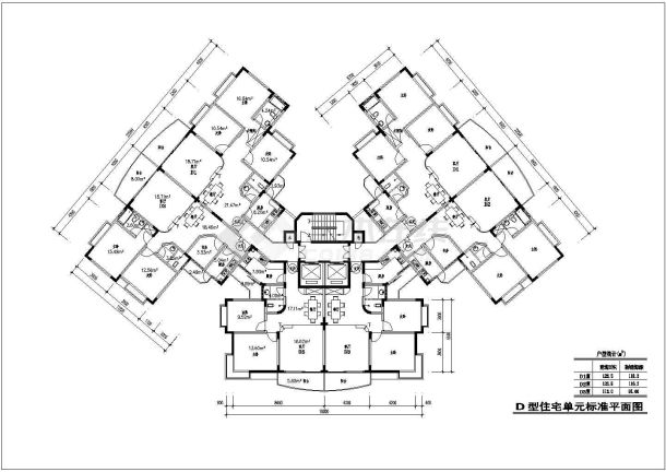 高层住宅建筑设计CAD户型经典集合-图一