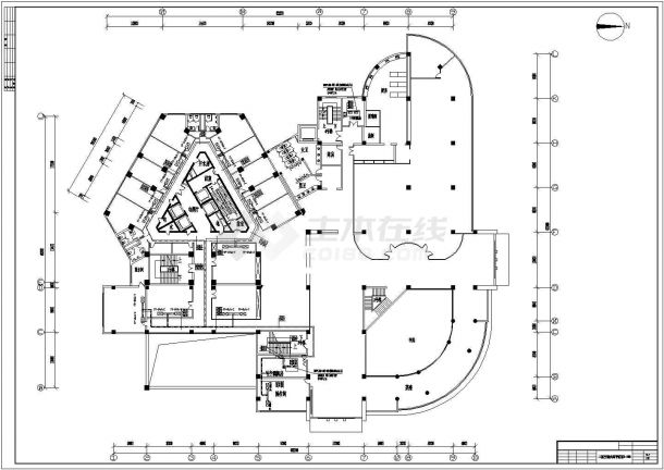 大厦空调CAD设计示意图-图二