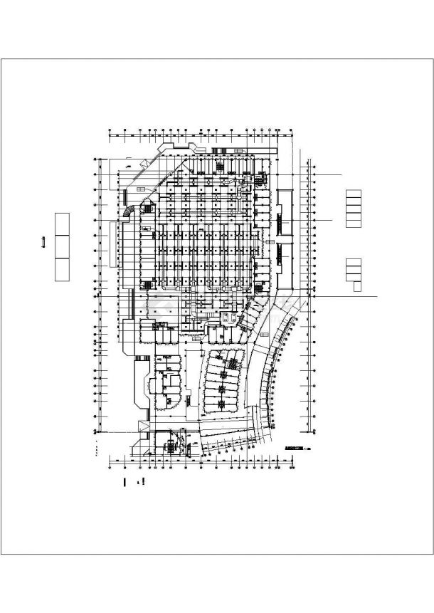 扬州某大型商业广场空调CAD布置图-图二