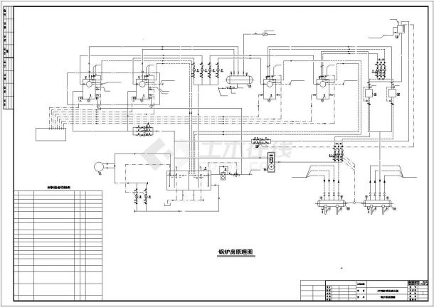 中小型工业园锅炉设计CAD套图-图一