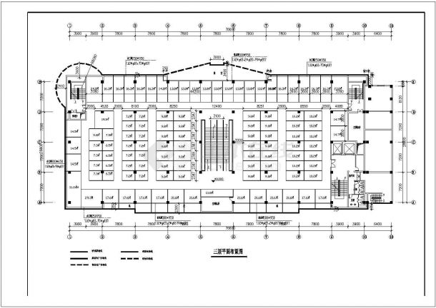 某大型的服装商场结构建筑参考图-图一