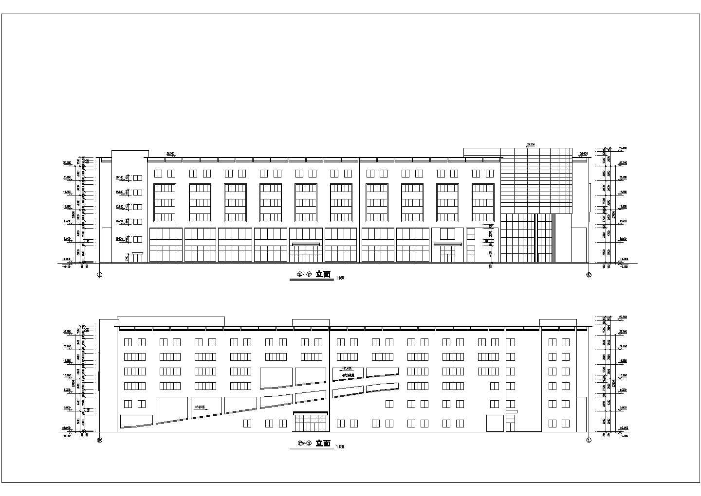 一套小型的多层商场建筑图（共13张）