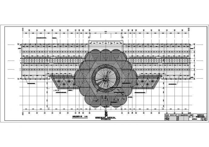 某火车站无柱风雨棚设计cad全套结构施工图_图1