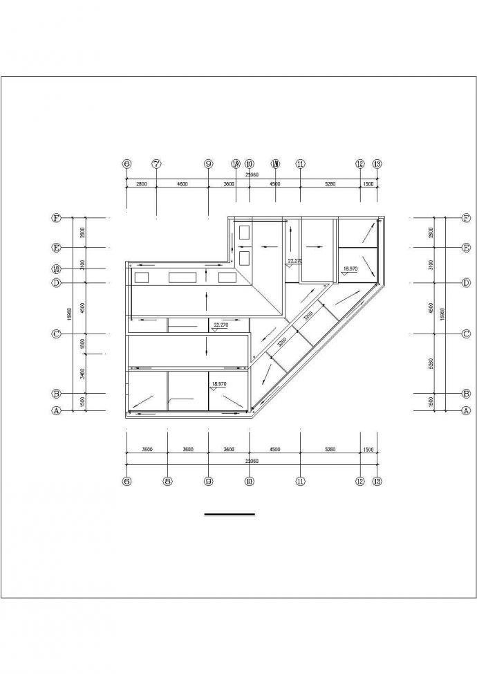 某小区住宅楼施工建筑CAD布置图_图1