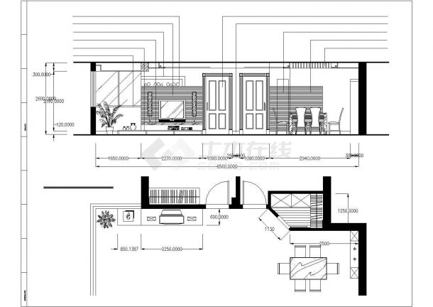 日本住宅设计案例CAD建筑图纸-图二