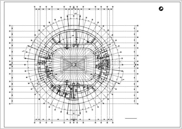 某多层体育馆空调通风平面设计CAD图-图二