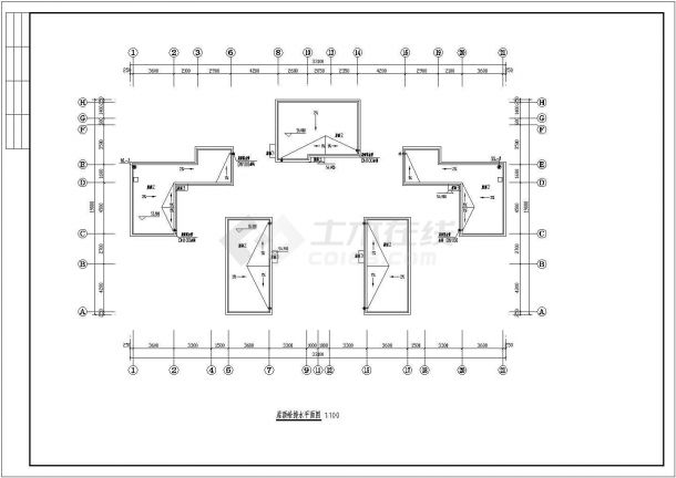某小区十八层住宅楼给排水CAD详图-图二