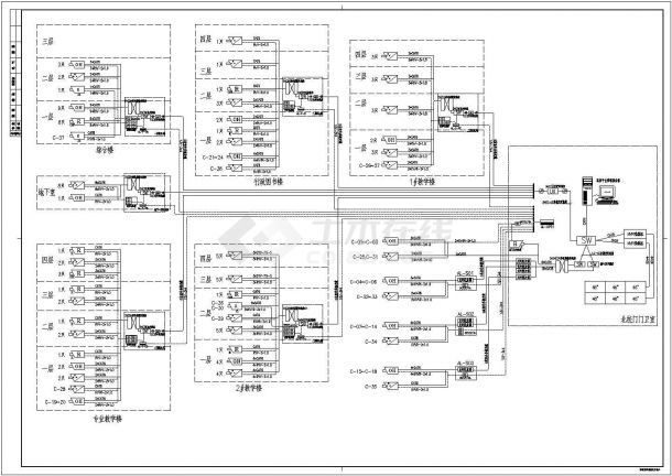 [浙江]小学弱电系统施工图纸（智能化系统齐全）-图二