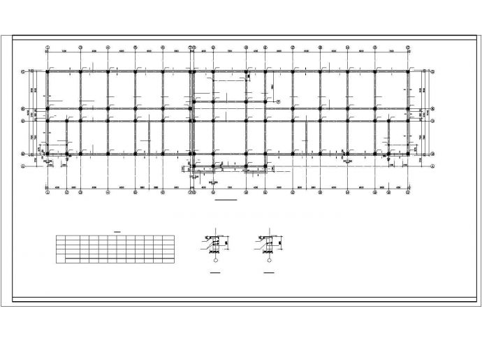 河北某学校框架宿舍楼规划CAD参考图_图1