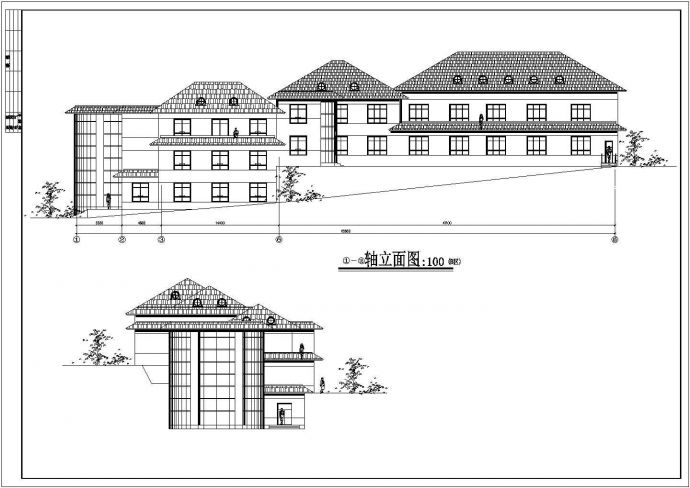 经典多层住宅建筑CAD图_图1