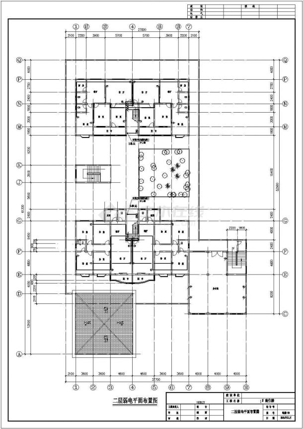 某地区商住楼电气系统CAD设计图纸-图一