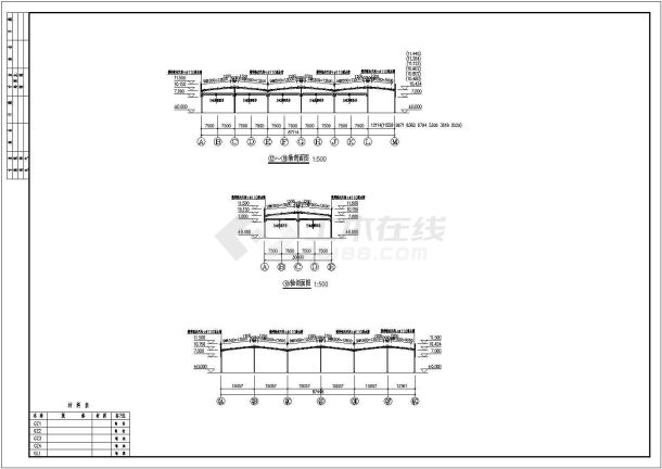 某地石材厂房建筑示意图-图一