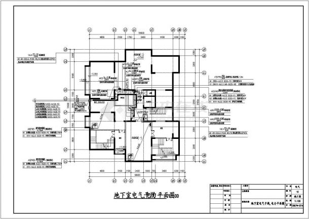 一栋12层的商住楼电气设计施工图-图二