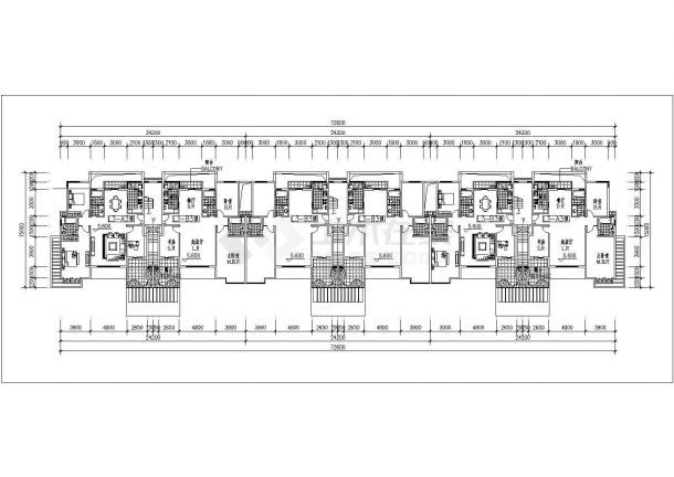 某花园洋房住宅建筑施工设计CAD图-图一