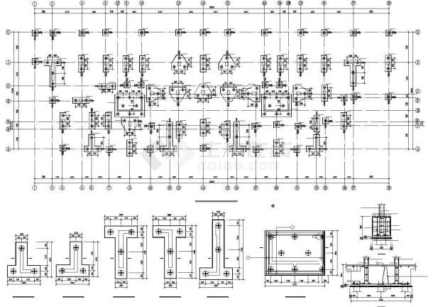 福州某14层框剪住宅结构设计图-图一