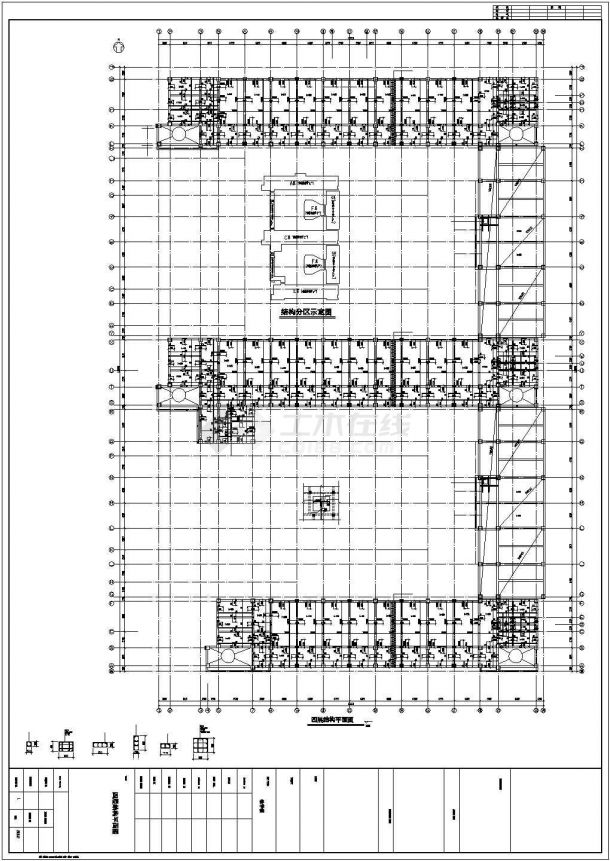 五河县某小学教学楼结构设计图-图二