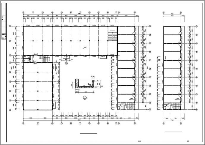 金华市某2层框架车间结构设计图_图1