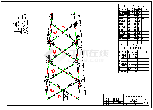 7717铁塔全套结构图3560JGu2-图二