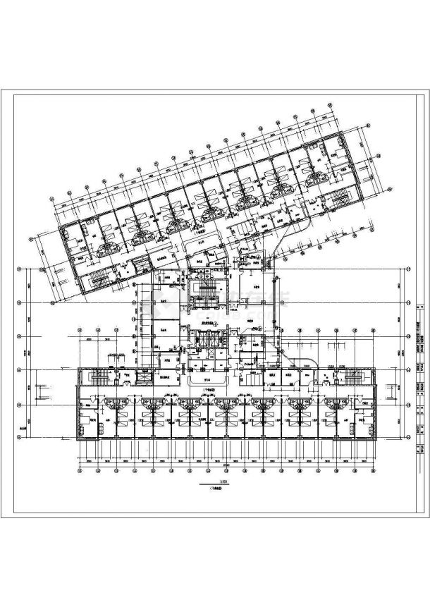 保定市第一中心医院建筑设计CAD施工图纸-图二