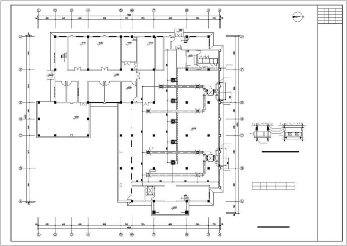 宾馆VRV空调系统规划CAD布置图_图1