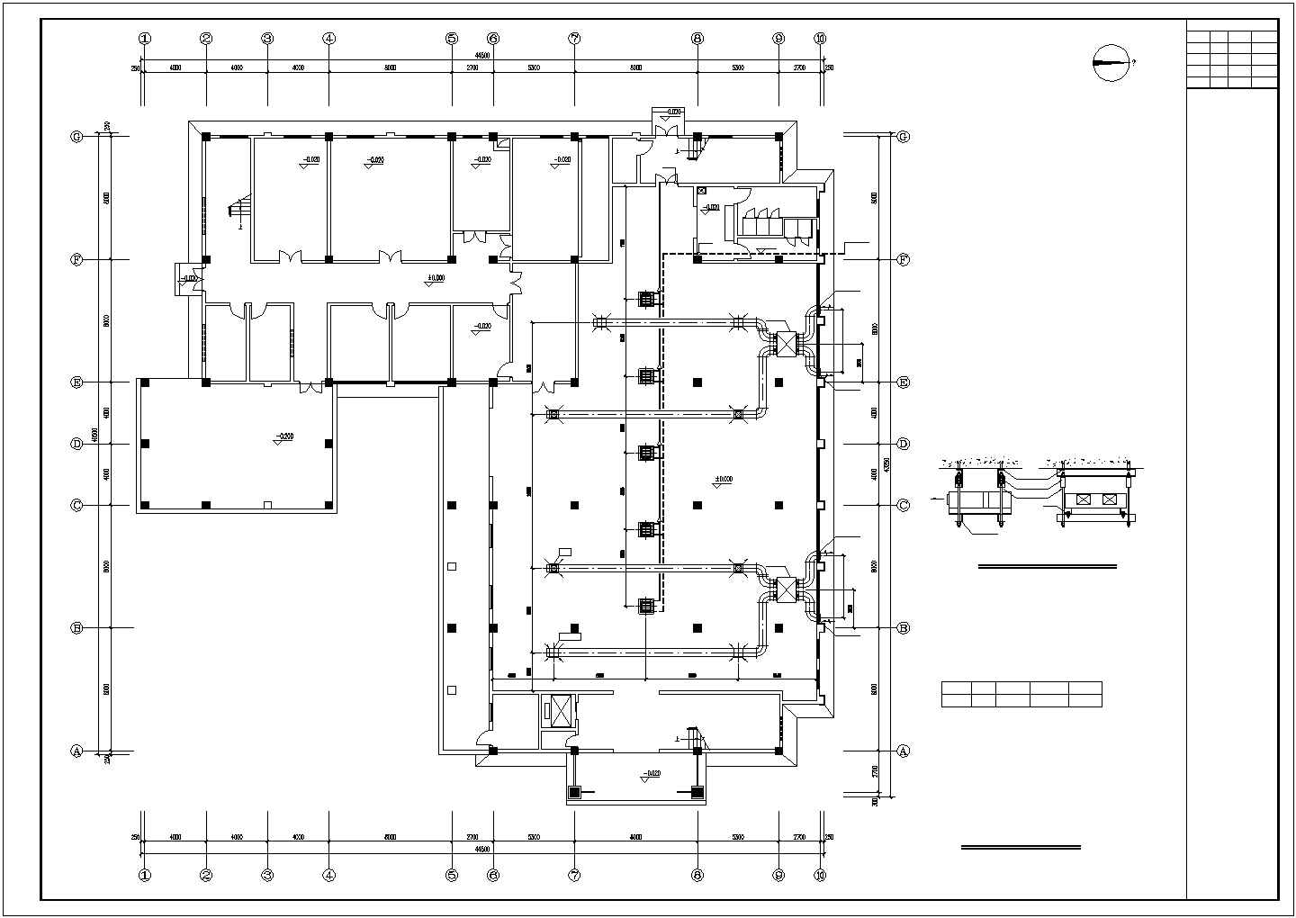 宾馆VRV空调系统规划CAD布置图