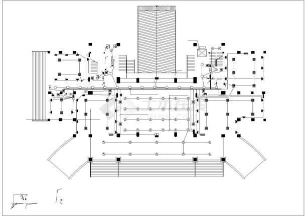 某18层综合办公楼电气cad施工设计图纸-图二