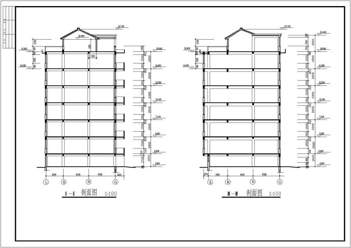 六层商住楼建筑设计CAD施工图_图1