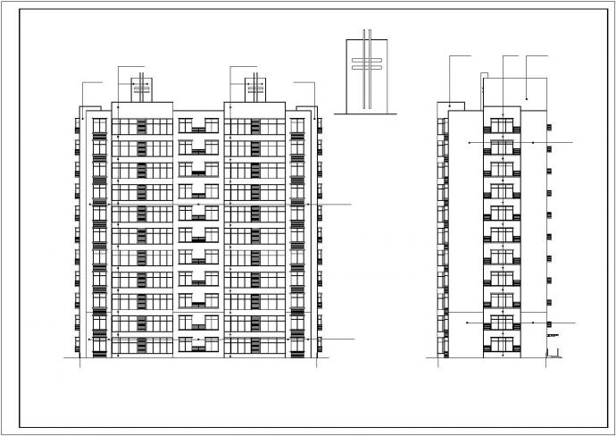 某11层剪力墙住宅楼建筑设计施工图_图1