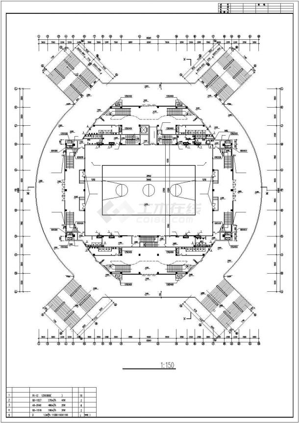 某市大型体育馆空调设计CAD图-图二