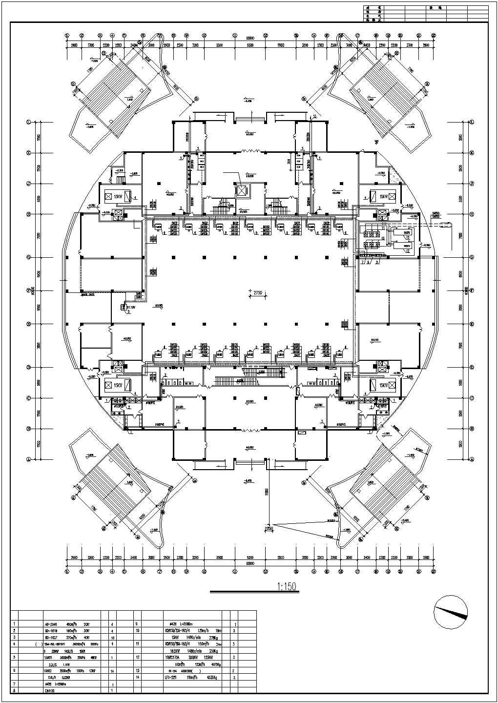 某市大型体育馆空调设计CAD图